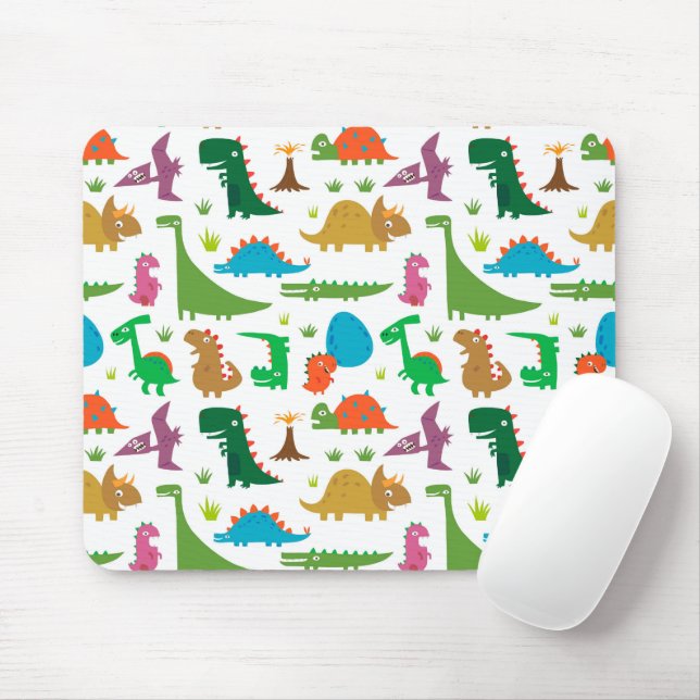 Abstract Dinosaurs  Mouse Mat (With Mouse)