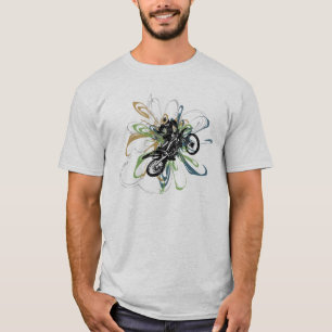 Abstract Dirt Bike Kids Shirts