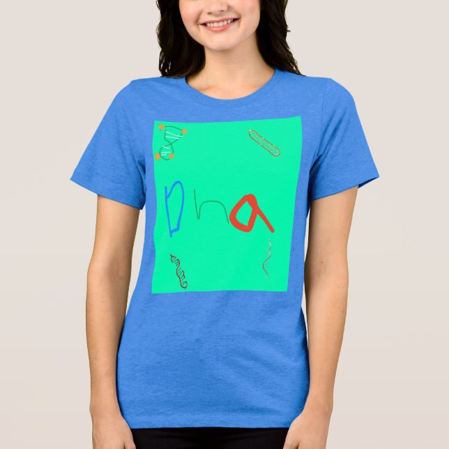 Abstract DNA Design Great for Science Teachers Tri-Blend Shirt (Front)