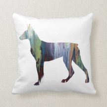 Abstract Doberman silhouette