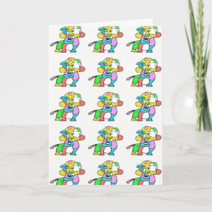 Abstract Dog Birthday Card from Denis Gaston Art