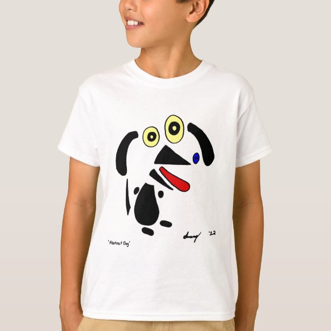 Abstract Dog Kids Basic T-Shirt (Front)