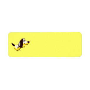 abstract dog Label