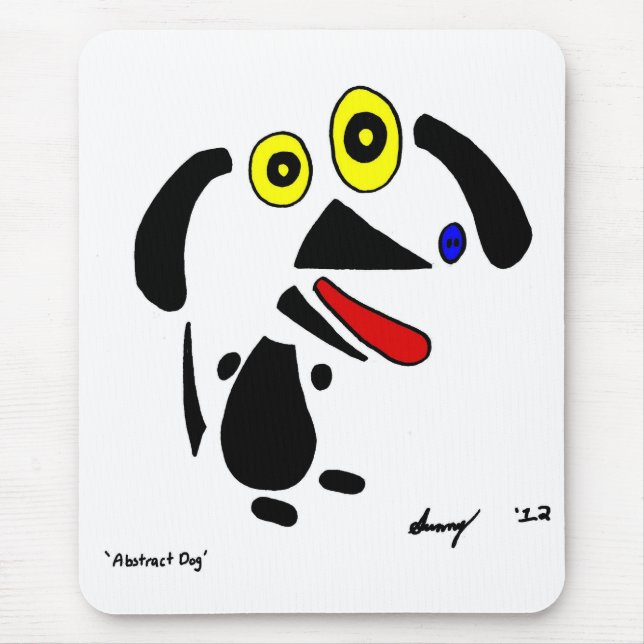 Abstract Dog Mousepad (Front)