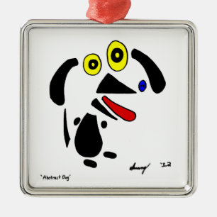 Abstract Dog Ornament