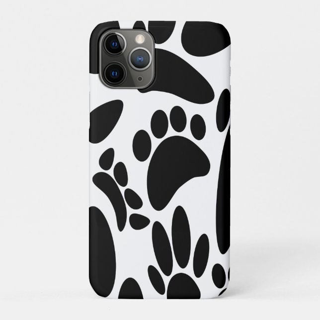 Abstract Dog Pawprint Case-Mate iPhone Case (Back)