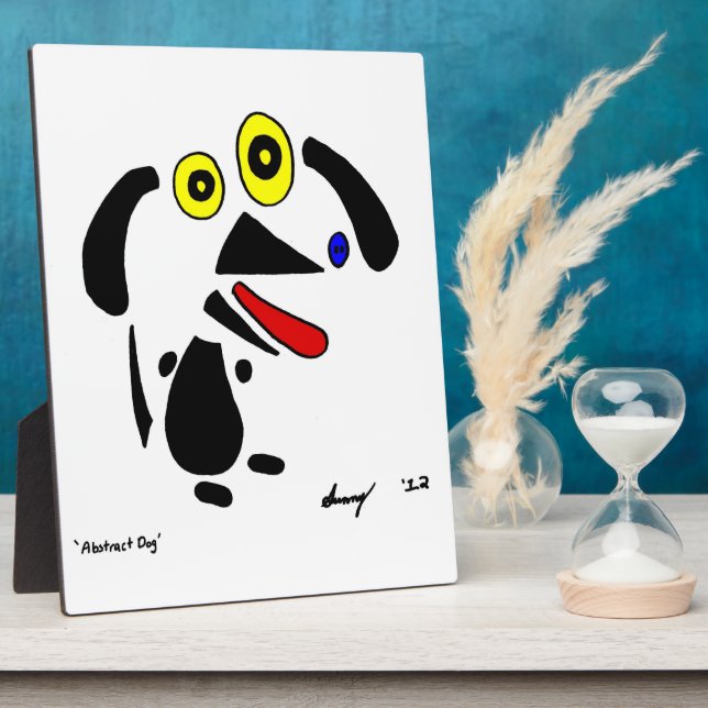 Abstract Dog Plaque (Side)