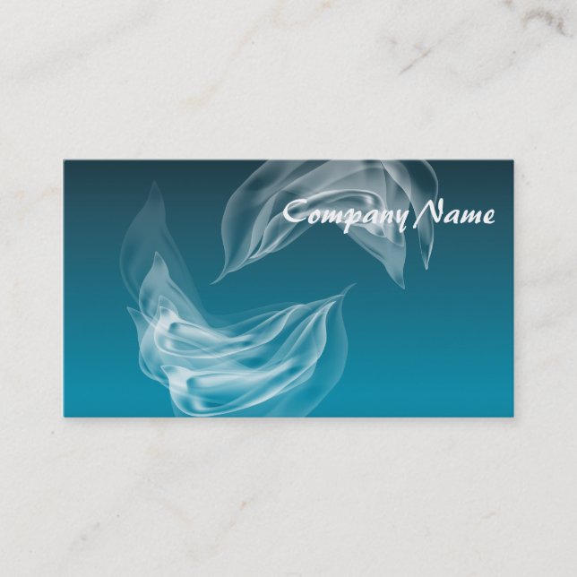 Abstract Dolphins at Play Business Card (Front)