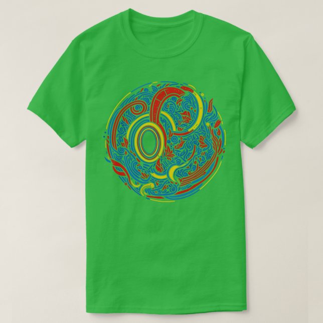 Abstract Doodle Art Work T-Shirt (Design Front)