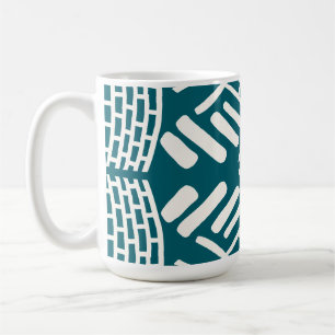 abstract doodle modern coffee mug