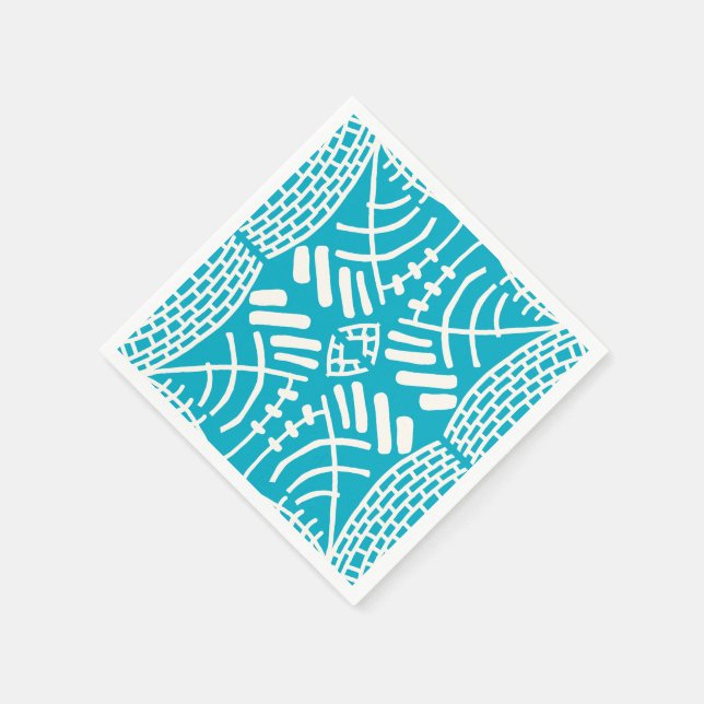 abstract doodle modern napkin (Corner)
