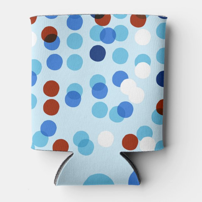 Abstract Doodle: Seamless Dot Pattern Can Cooler (Front)
