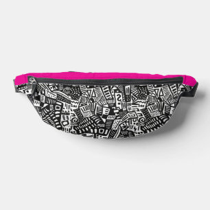 Abstract Doodles Bum Bags