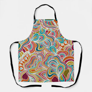 Abstract Doodling pattern  Apron