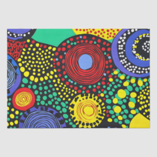 Abstract dot art 3 tissue paper