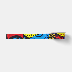 Abstract dot art 4 satin ribbon
