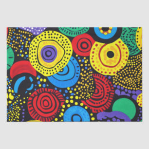 Abstract dot art 4 tissue paper