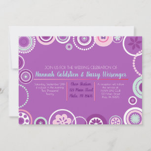 ABSTRACT DOTS Abstract Wedding Invitation