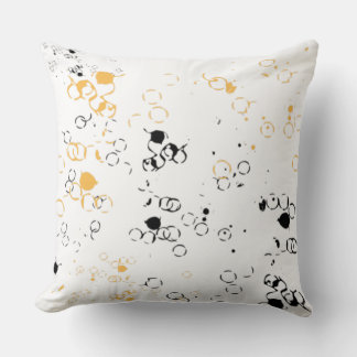 Abstract Dots Throw Pillow