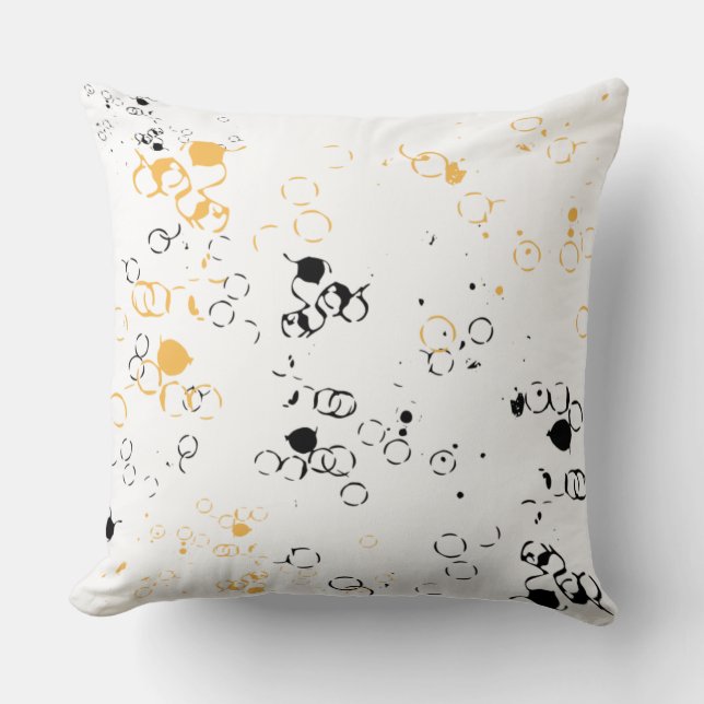 Abstract Dots Throw Pillow (Front)