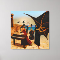Abstract Dragon Skull Occult Dark Witchy AI Art