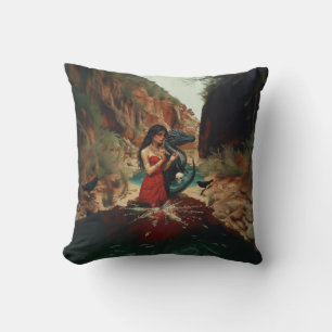 Abstract Dragon Skull Occult Dark Witchy AI Art Cushion
