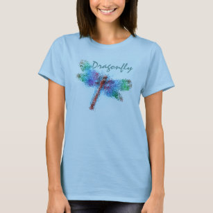 Abstract Dragonfly (blue) T-Shirt
