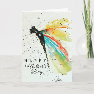 Abstract Dragonfly Mother's Day Card