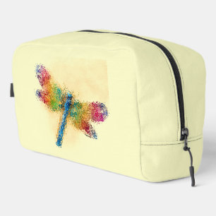 Abstract Dragonfly Multicolored Digital Art Dopp Kit