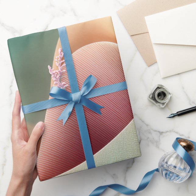 Abstract Drapery with Pastel Gradient Flow Wrapping Paper (Gifting)