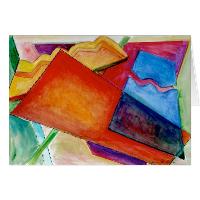 Abstract Drawing Card (Front Horizontal)