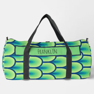 Abstract Drawing I Custom Name Duffle Bag