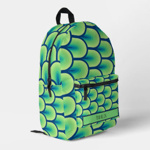 Abstract Drawing I Custom Name Printed Backpack