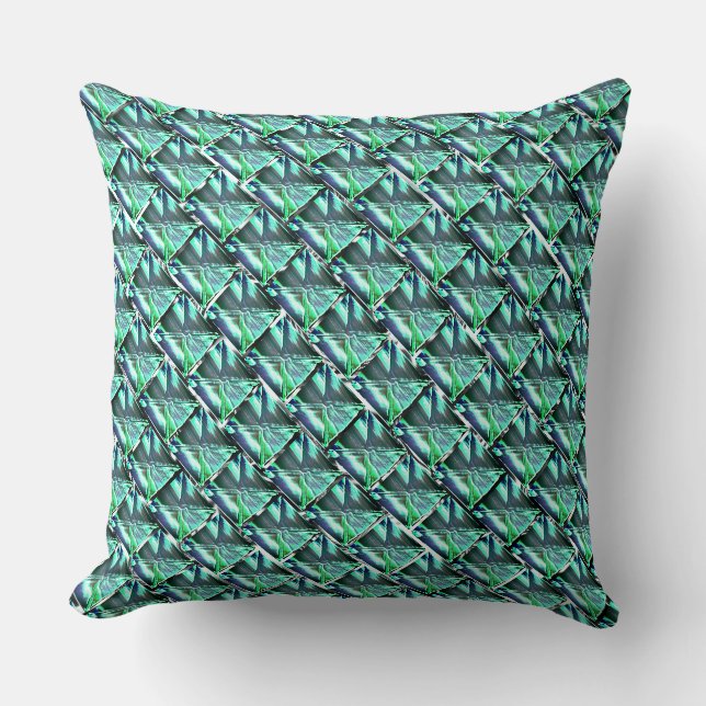 Abstract drawing repetition looking like stones cushion (Front)