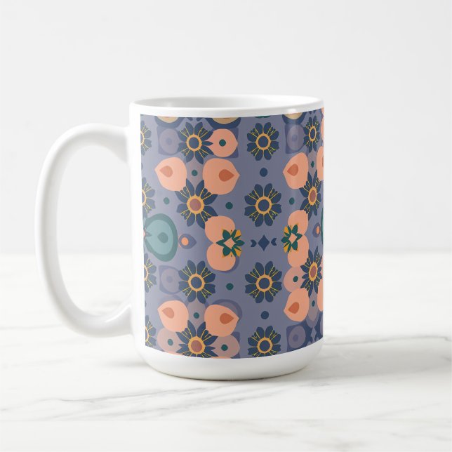 Abstract Dream Wave – Vibrant Surreal Flow Coffee Mug (Left)