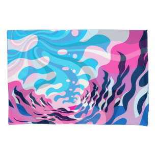 Abstract Dream Wave – Vibrant Surreal Flow Pillowcase