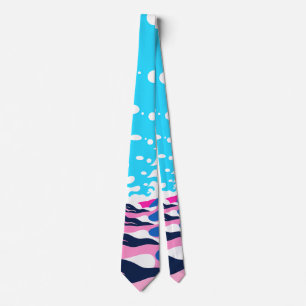 Abstract Dream Wave – Vibrant Surreal Flow Tie