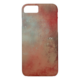 Abstract Dreamy Red Teal Cream Art iPhone 8/7 Case