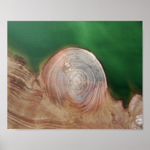 Abstract Drone Photography Aerial Landscape Poster