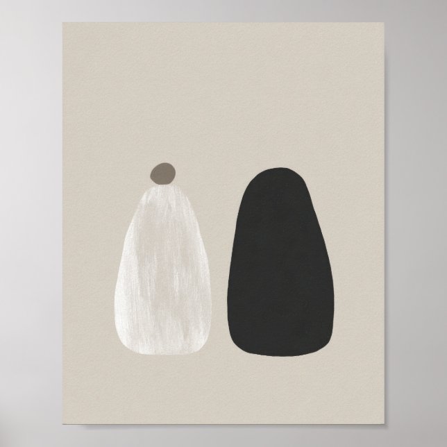 Abstract Duo - Neutral Tones Poster (Front)