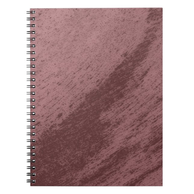 Abstract Dusty Rose Grunge Texture Notebook (Front)