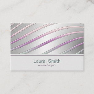 Abstract dynamic Modern Gradient Lines Business Card
