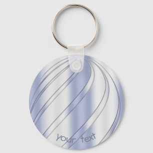 Abstract dynamic spiral texture.text. key ring