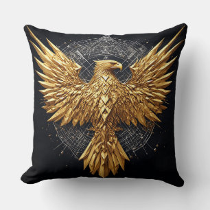 Abstract Eagle Modern Digital Art Luxury Accent Cushion