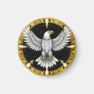 Abstract Eagle Spreading Wings Magnet