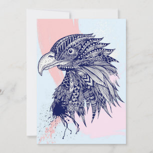 Abstract Eagle Thank You Card