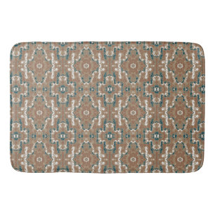 Abstract Earth Camouflage Brown Bath Mat