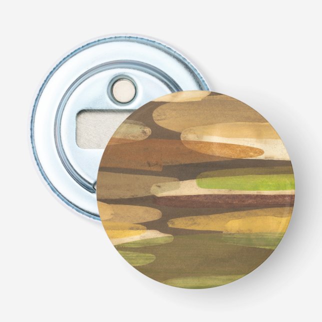 Abstract Earth Tone Landscape Bottle Opener (Front)
