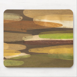 Abstract Earth Tone Landscape Mouse Mat