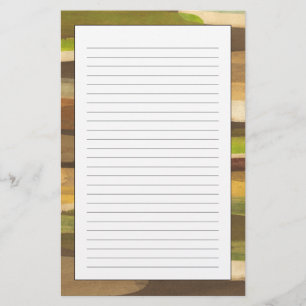 Abstract Earth Tone Landscape Stationery